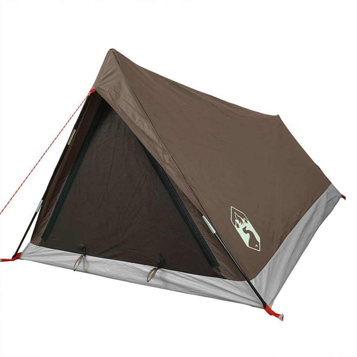 VIDAXL Tente de camping 2 personnes marron impermeable