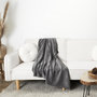 Voir la diapositive 4 : Paris Prix Plaid Flanelle  Cocooning  125x150cm Gris