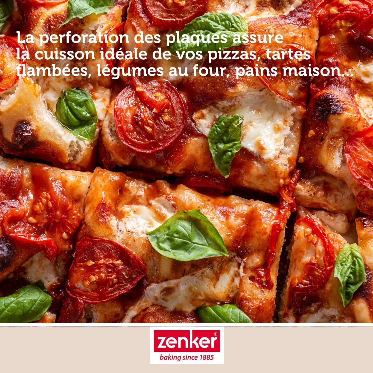 ZENKER Lot de 2 plaques à pâtisserie perforées en aluminium Zenker Special Cooking