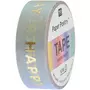 RICO DESIGN Masking tape Happy Birthday arc-en-ciel
