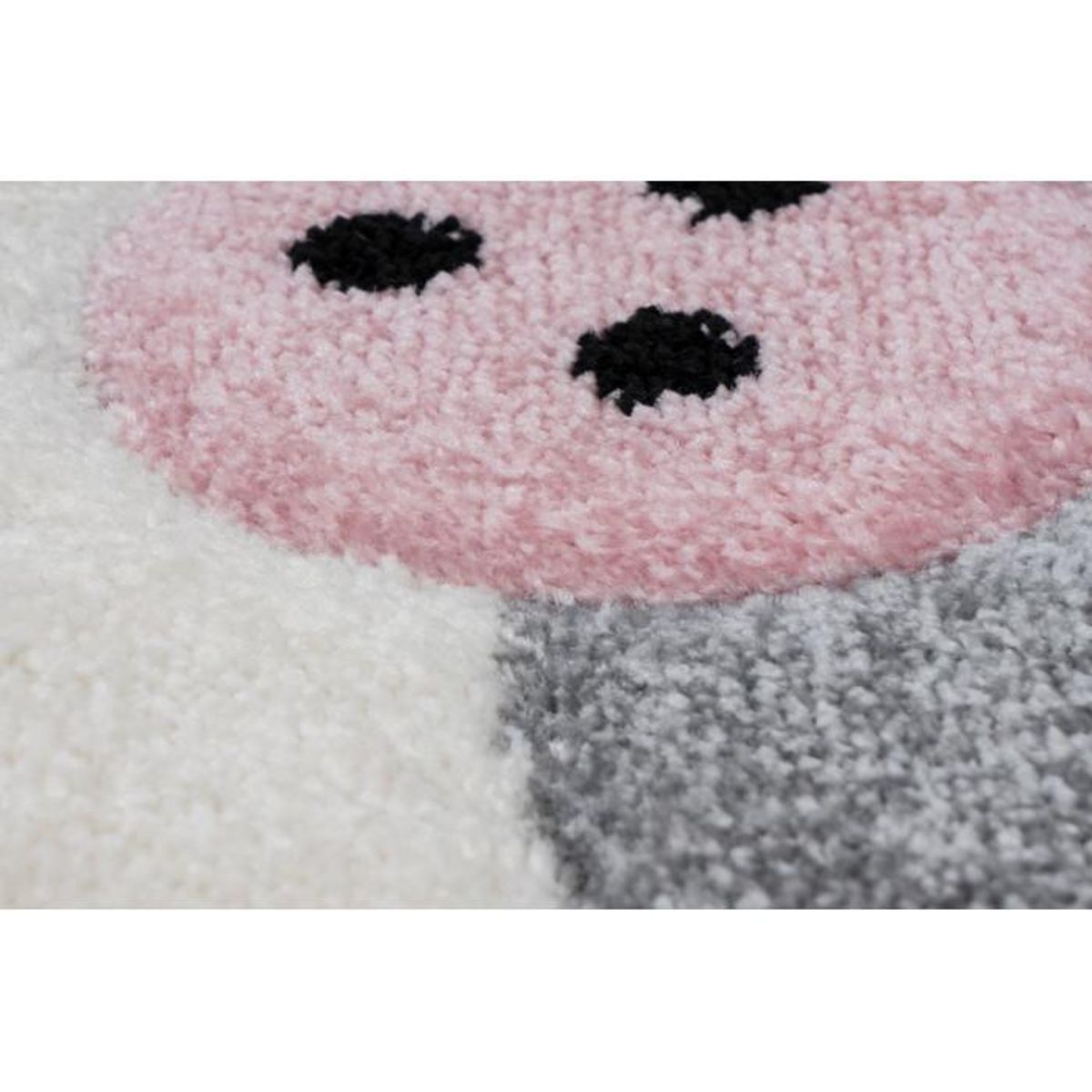 Paris Prix Tapis de Chambre Enfant Lapin  Caiguna  Rose