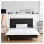 Voir la diapositive 2 : HomeStyle4U Lit 2 Places 140x200 cm avec Matelas Anthracite