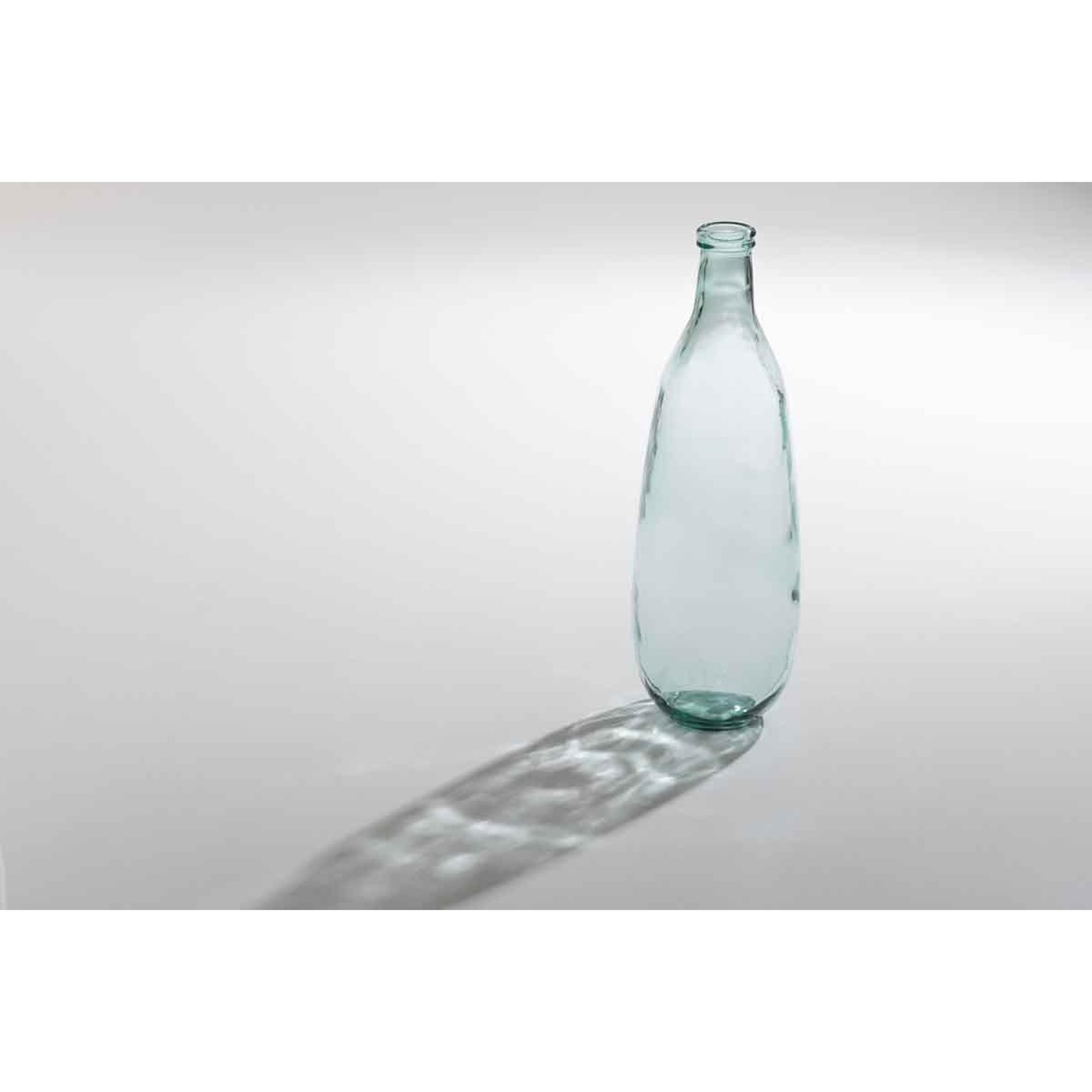 Voir la diapositive 2 : J-LINE Vase design en verre  bouteille  75cm transparent