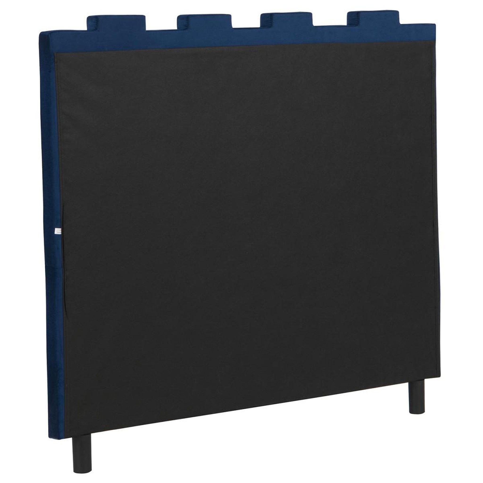 Voir la diapositive 5 : Paris Prix Tête de lit en velours design  kenty  140cm bleu