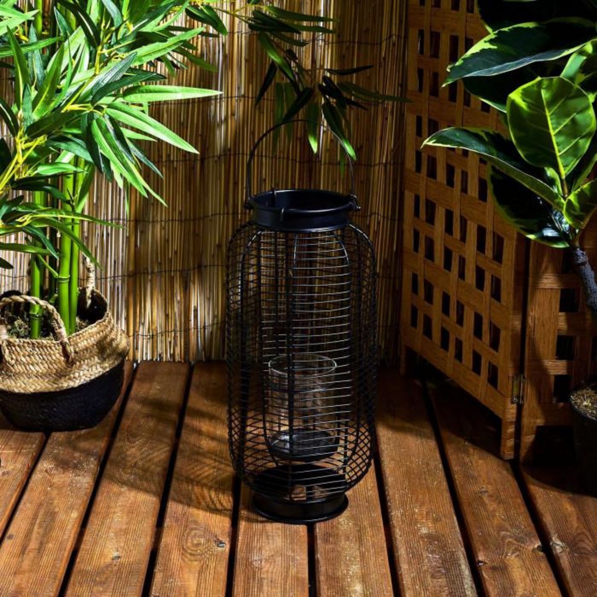 Paris Prix Lanterne en Métal  Filaire  42cm Noir