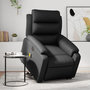 Voir la diapositive 1 : VIDAXL Fauteuil inclinable de massage electrique noir similicuir