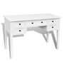 Voir la diapositive 2 : VIDAXL Bureau blanc a 5 tiroirs