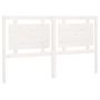 Voir la diapositive 2 : VIDAXL Tete de lit Blanc 165,5x4x100 cm Bois massif de pin