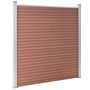 Voir la diapositive 2 : VIDAXL Cloture de jardin WPC 180x186 cm Marron