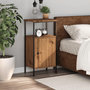 Voir la diapositive 3 : VIDAXL Table de chevet chene artisanal 41x31x80 cm bois d'ingenierie