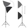 Voir la diapositive 3 : VIDAXL Kit de studio photo boîtes a lumiere toile de fond reflecteur