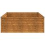Voir la diapositive 4 : VIDAXL Lit sureleve de jardin 100x100x36 cm acier corten