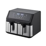 Arthur Martin Friteuse sans huile - ARTHUR MARTIN - Airfryer AMPF9 - 2 cuves de 4,5L - 2000W - Affichage LED