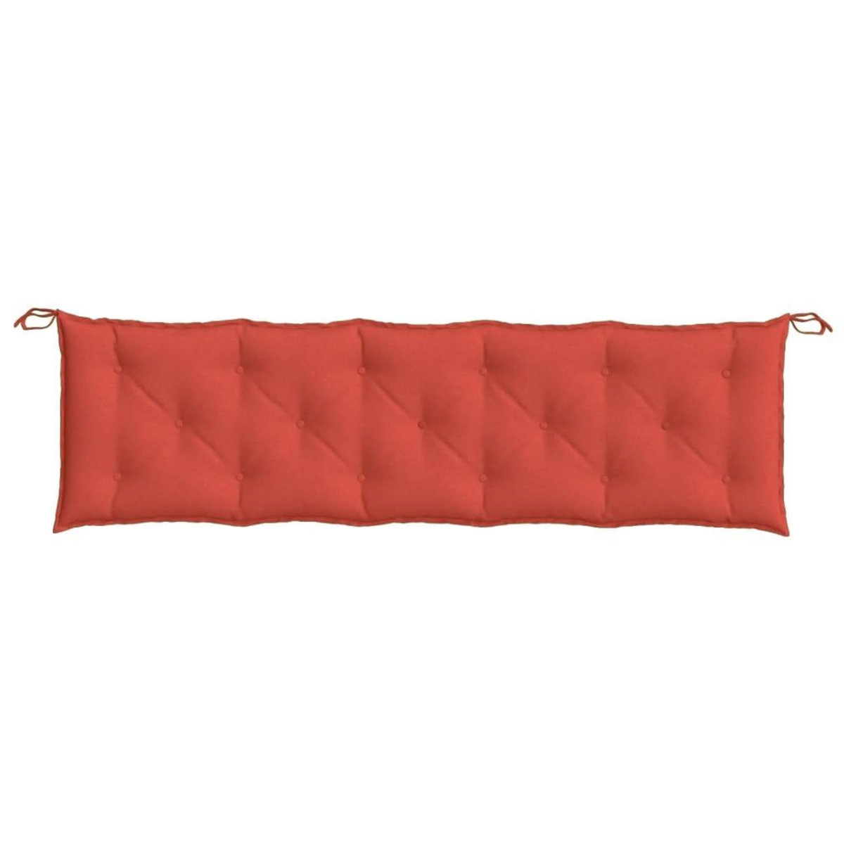 VIDAXL Coussin de banc de jardin rouge melange 180x50x7 cm tissu