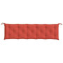 Voir la diapositive 4 : VIDAXL Coussin de banc de jardin rouge melange 180x50x7 cm tissu