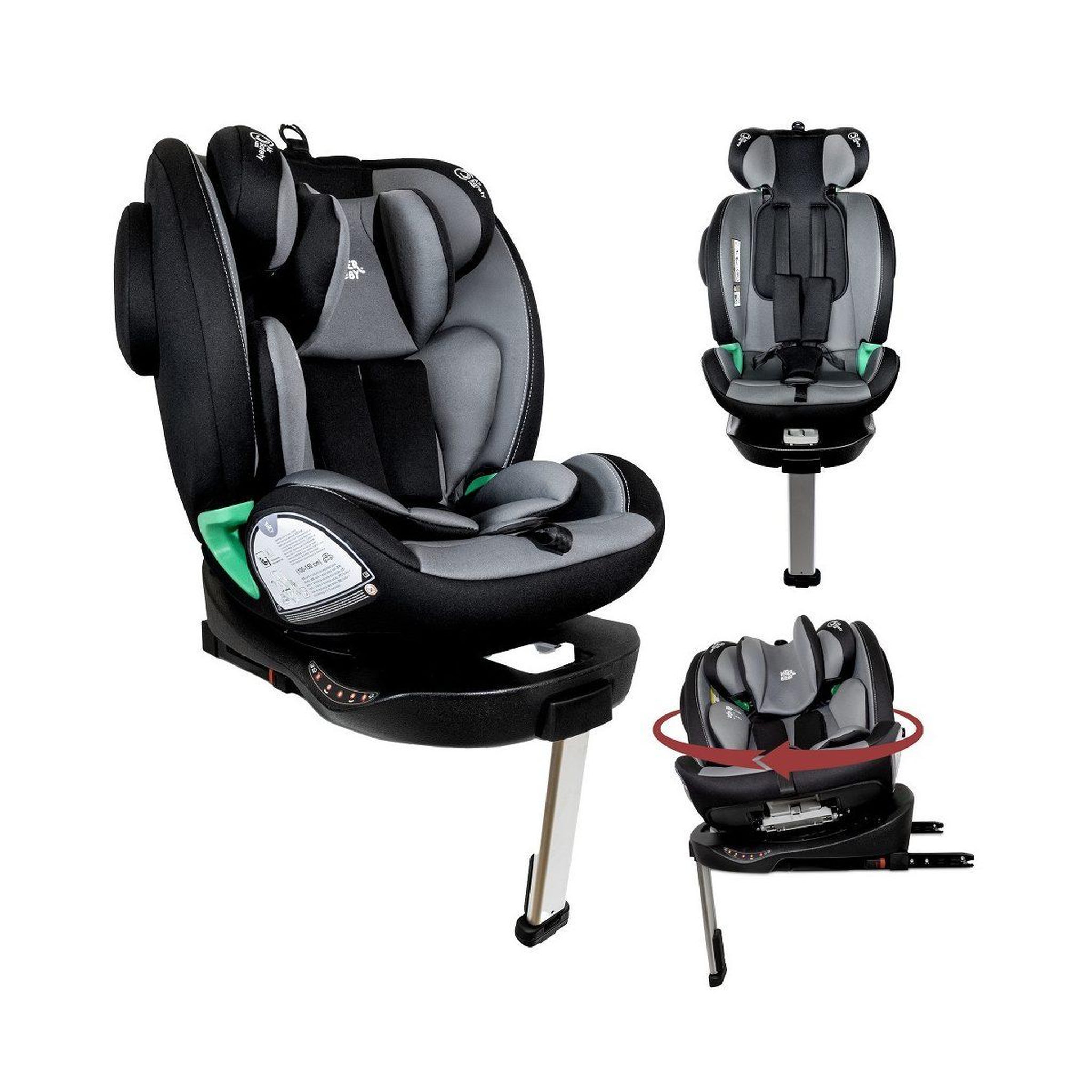 INTERBABY Siège auto  pax - gris - sécurité enfant en voiture