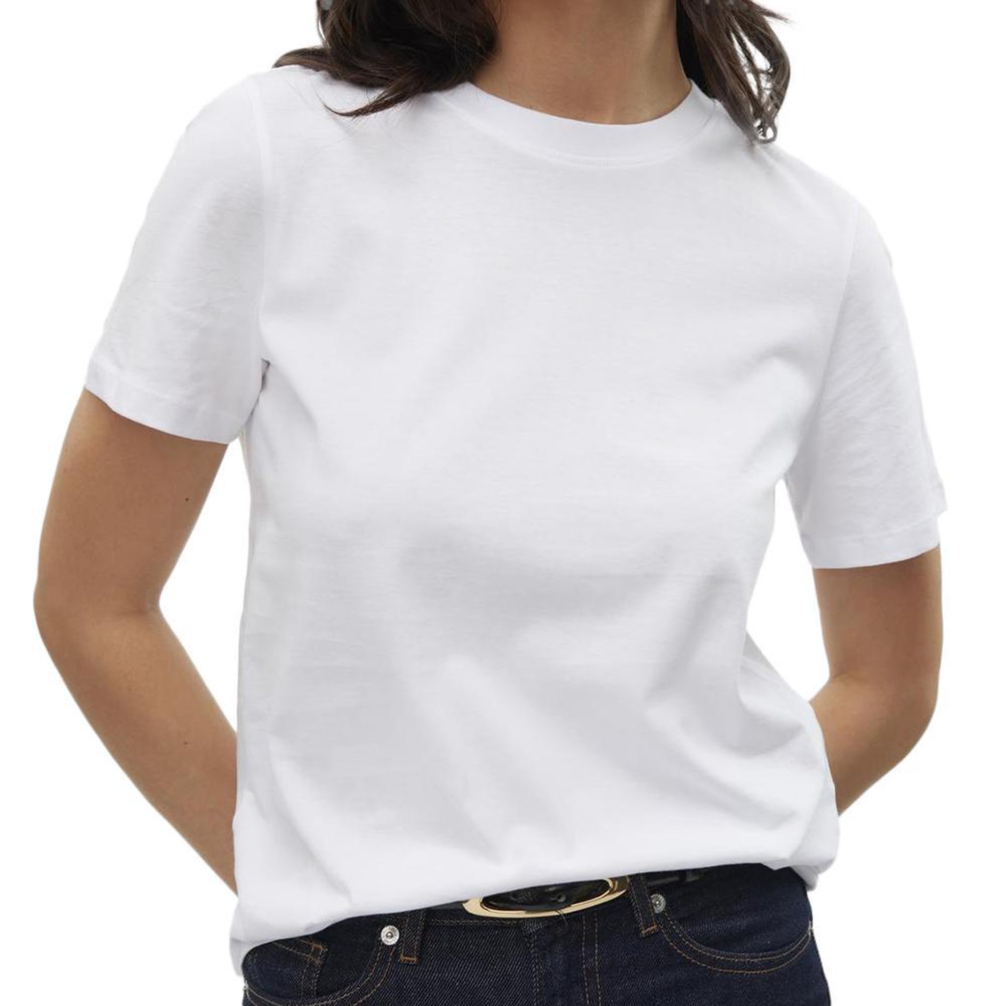Vero Moda T shirt  Femme Vero Moda Paulina. Coloris disponibles : Blanc