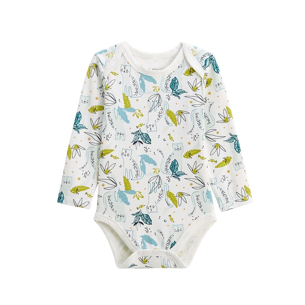 Petit Béguin Lot de 2 bodies bébé manches longues Oscar