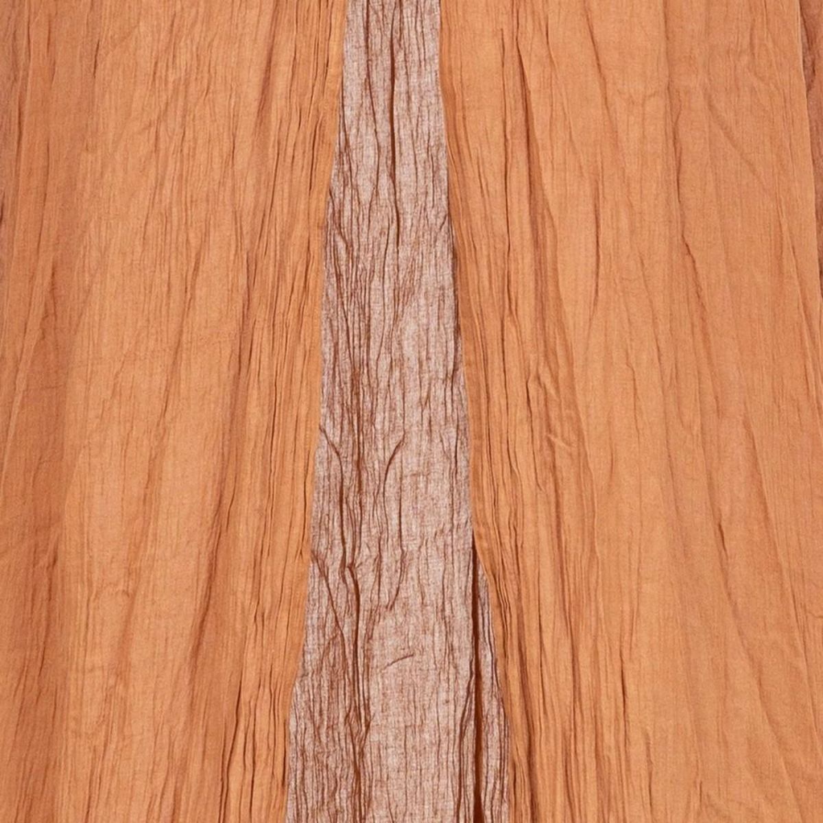 ATMOSPHERA Ciel de lit double gaze de coton noisette