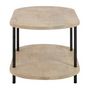 Voir la diapositive 3 : Paris Prix Table Basse 2 Niveaux  Eli  120cm Naturel