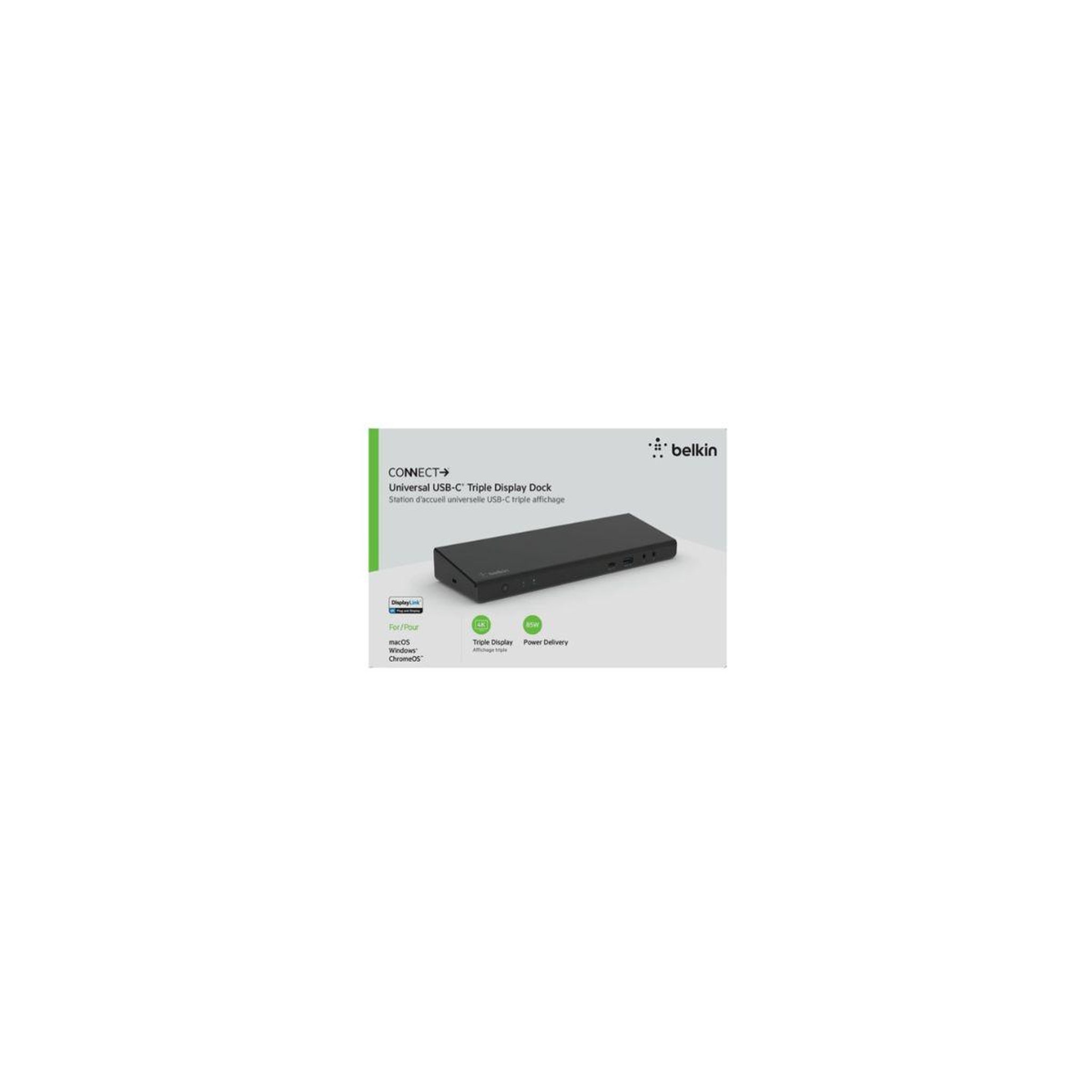 Voir la diapositive 3 : Belkin Station d'accueil 4K DISPLAYLINK DOCKING STATION