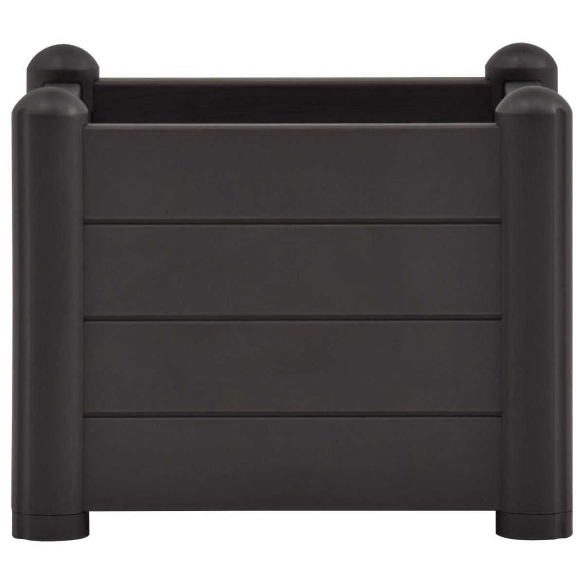 VIDAXL Lit sureleve de jardin PP Anthracite 43x43x35 cm
