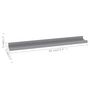 Voir la diapositive 6 : VIDAXL Etageres murales 4 pcs Gris 60x9x3 cm
