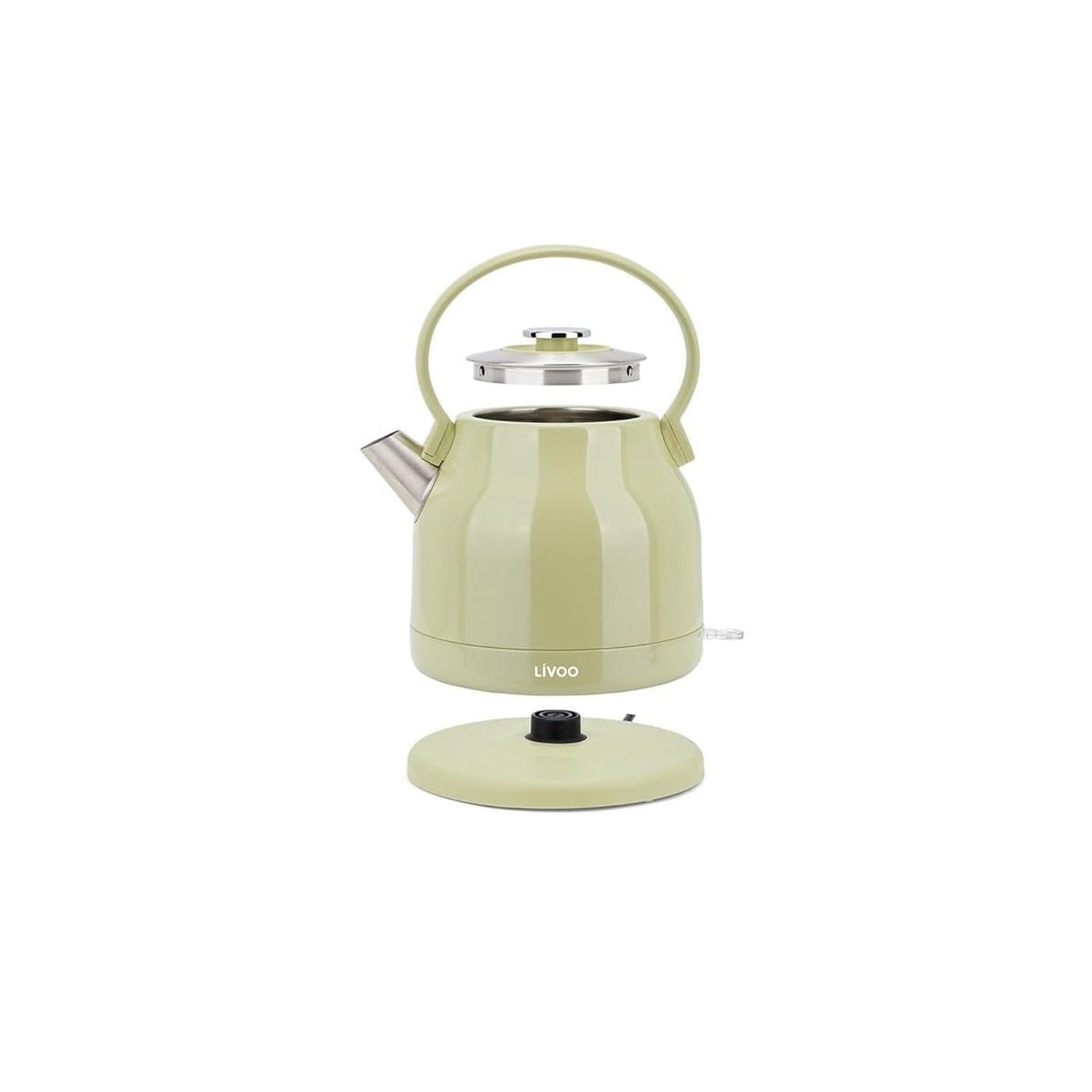 Voir la diapositive 5 : LIVOO Bouilloire électrique 1.5l 2200w vert/gris - dod202m