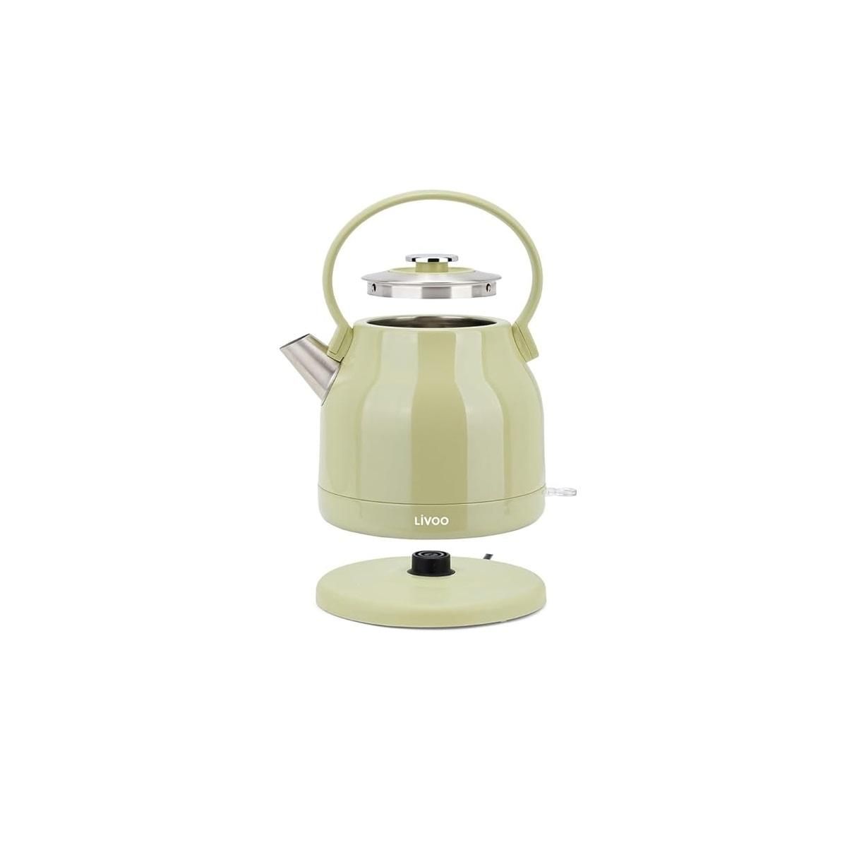 LIVOO Bouilloire électrique 1.5l 2200w vert/gris - DOD202M