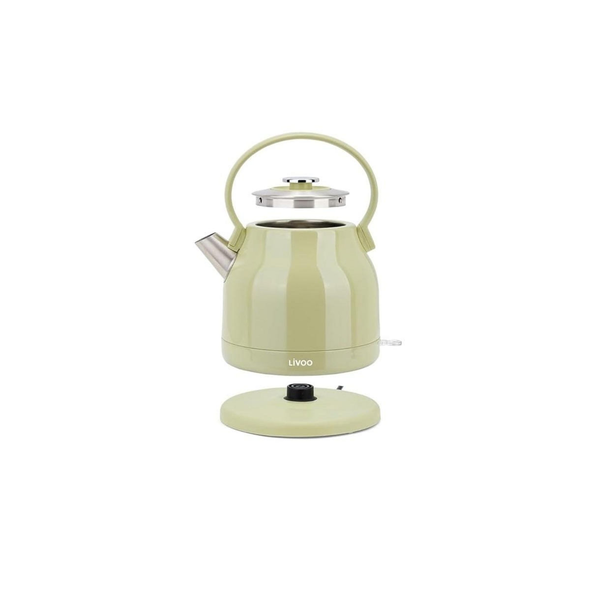 LIVOO Bouilloire électrique 1.5l 2200w vert/gris - DOD202M