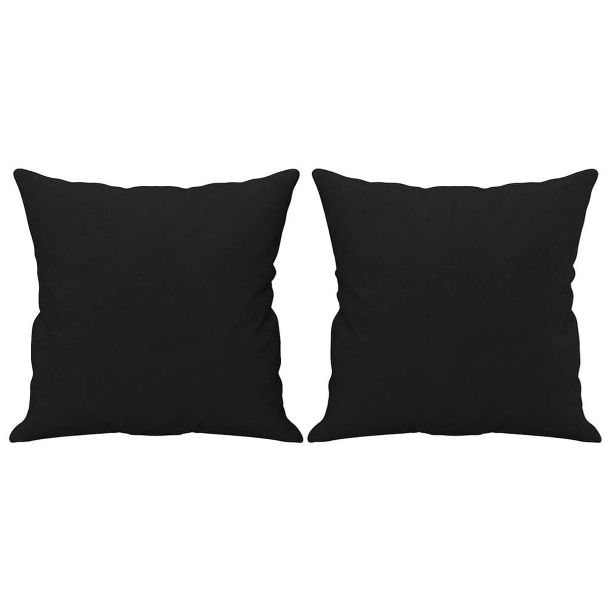 Voir la diapositive 5 : VIDAXL Canape 2 places avec oreillers noir 140 cm tissu microfibre