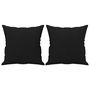 Voir la diapositive 5 : VIDAXL Canape 2 places avec oreillers noir 140 cm tissu microfibre