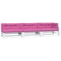 Voir la diapositive 3 : VIDAXL Coussins de palette lot de 7 rose tissu
