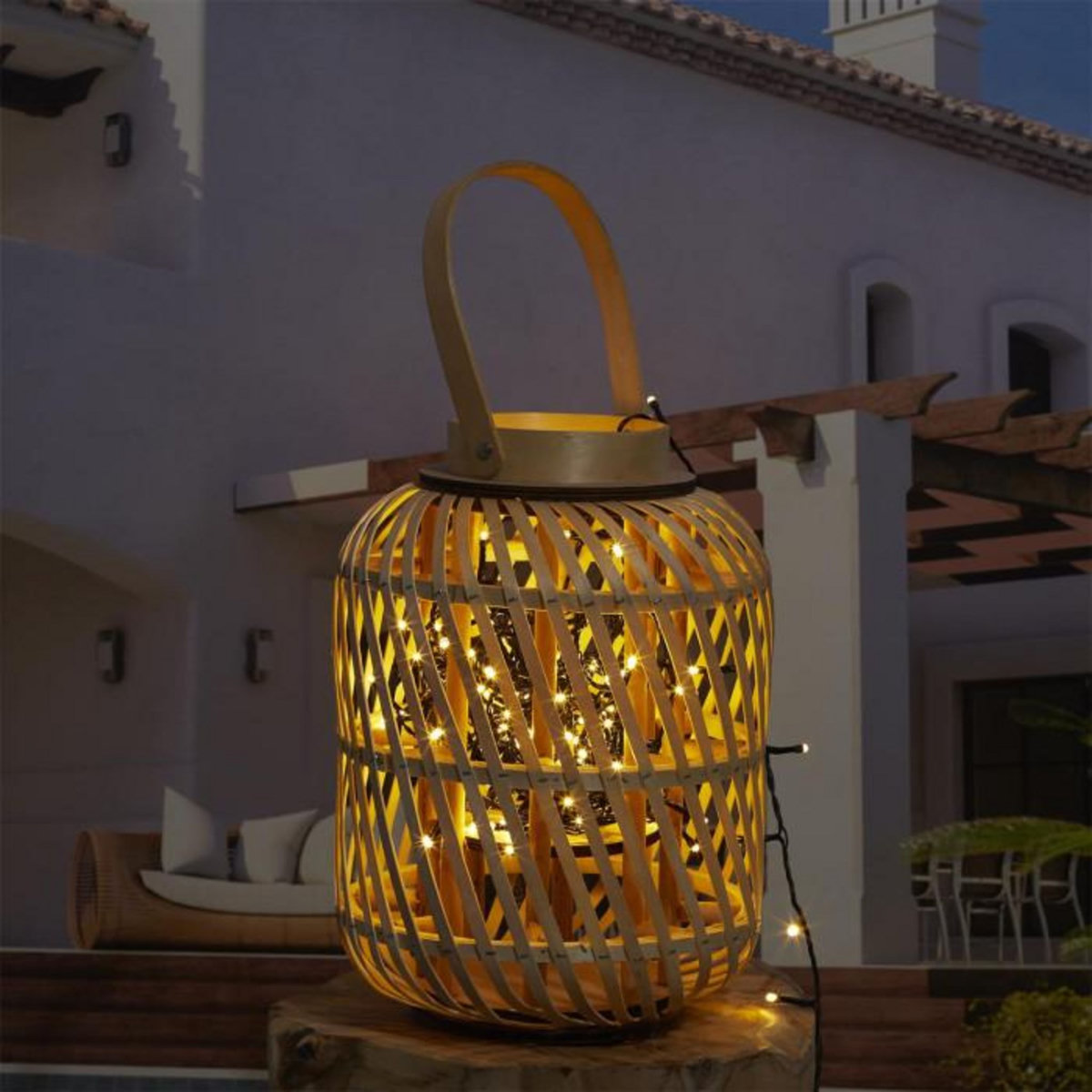 Paris Prix Guirlande Lumineuse d'Extérieur  200 LED  20,6m Noir