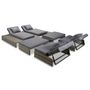 Voir la diapositive 2 : VIDAXL Salon de jardin 5 pcs avec coussins Resine tressee Gris