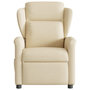 Voir la diapositive 3 : VIDAXL Fauteuil de massage inclinable Creme Tissu