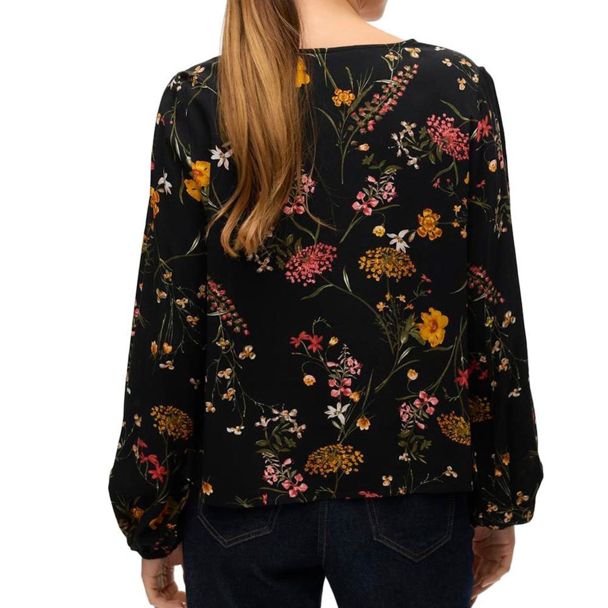Vero Moda Blouse Noir à Fleurs Femme Vero Moda Easy Joy