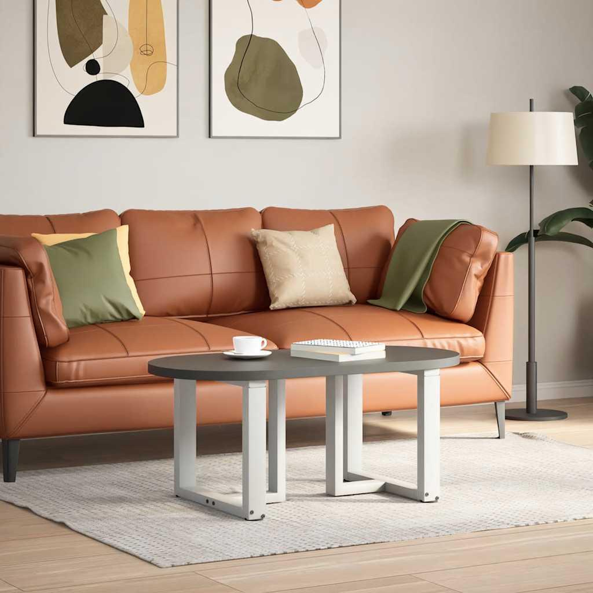 Voir la diapositive 2 : VIDAXL Pieds de table basse forme de T 2 pcs 50x25x(42-43) cm acier