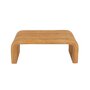 Voir la diapositive 2 : SWEEEK Banc. bout de lit en rotin naturel. 100cm. bords arrondis. L 100 x P 45 x H 40cm