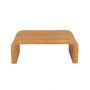 Voir la diapositive 2 : SWEEEK Banc. bout de lit en rotin naturel. 100cm. bords arrondis. L 100 x P 45 x H 40cm