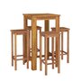 Voir la diapositive 3 : VIDAXL Ensemble de bar de jardin 5 pcs bois d'acacia solide