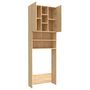 Voir la diapositive 5 : VIDAXL Meuble pour machine a laver Chene sonoma 64x25,5x190 cm