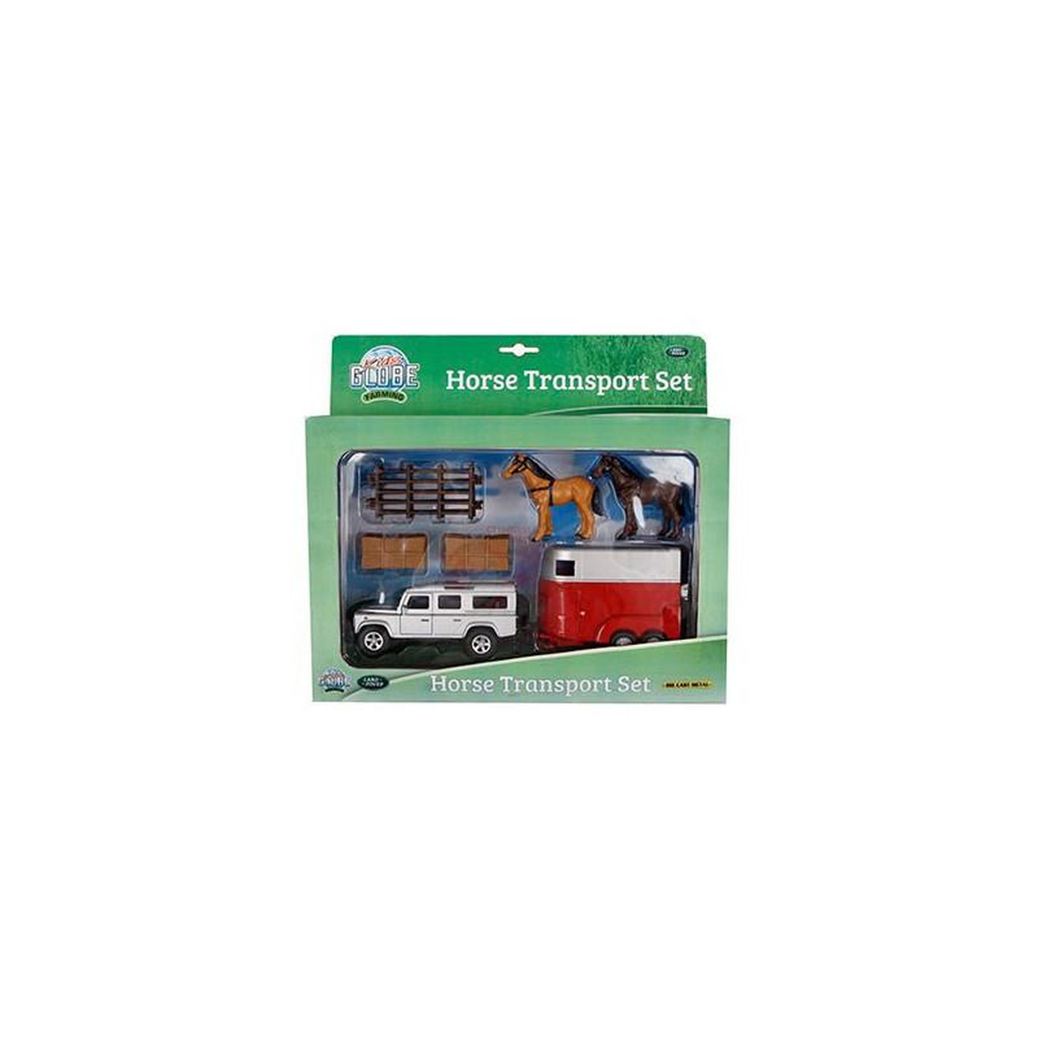 Voir la diapositive 2 : GLOB KIDS Kids Globe Land Rover with Horse Trailer