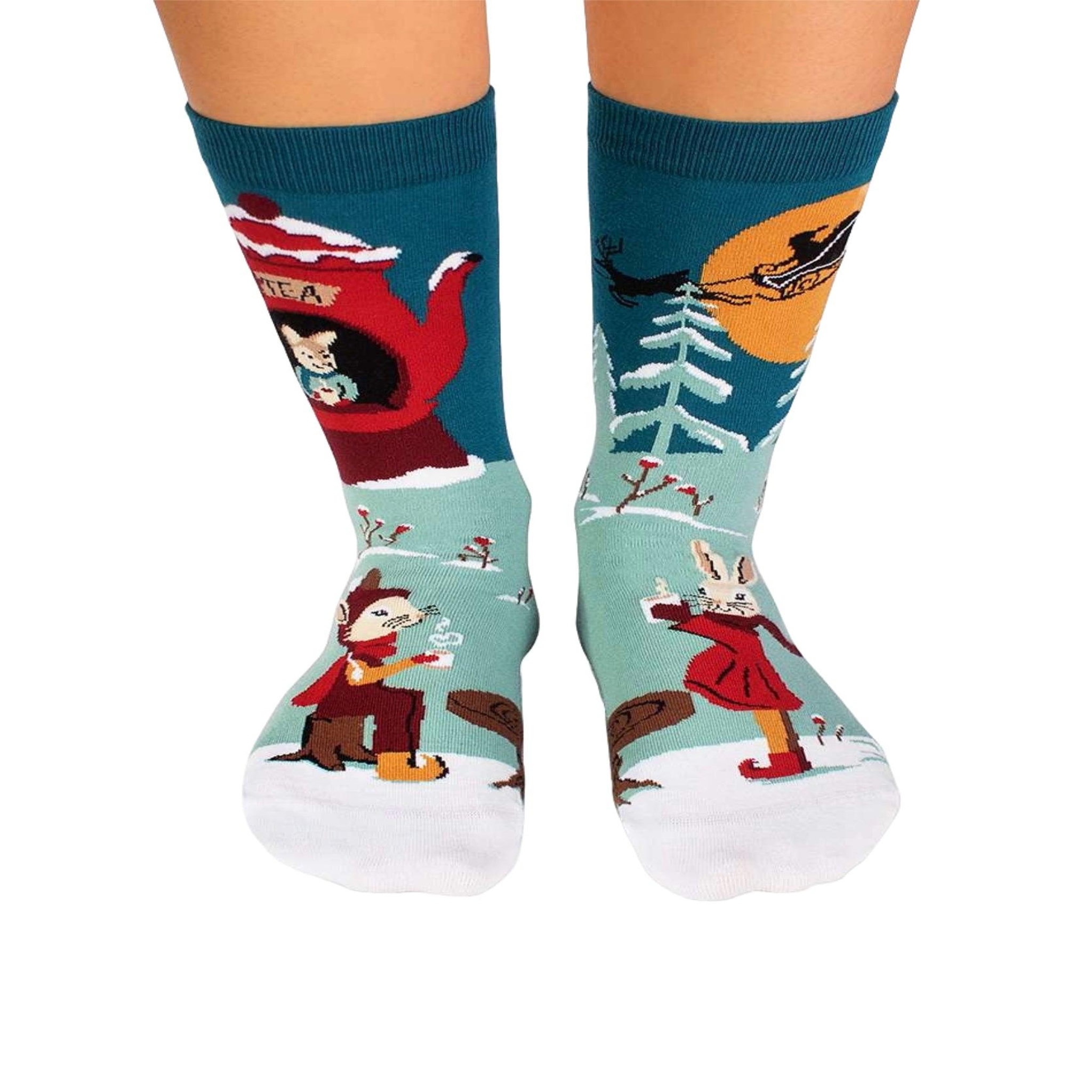 PIRIN HILL Chaussettes arty les lapins. Coloris disponibles : Multicolore