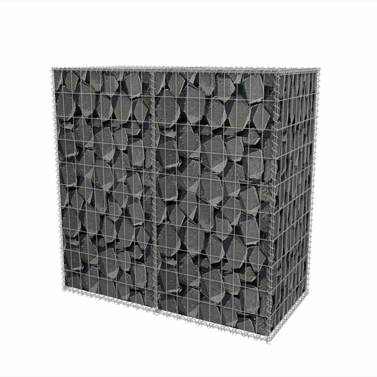 VIDAXL Panier de gabion Acier galvanise 100x50x100 cm