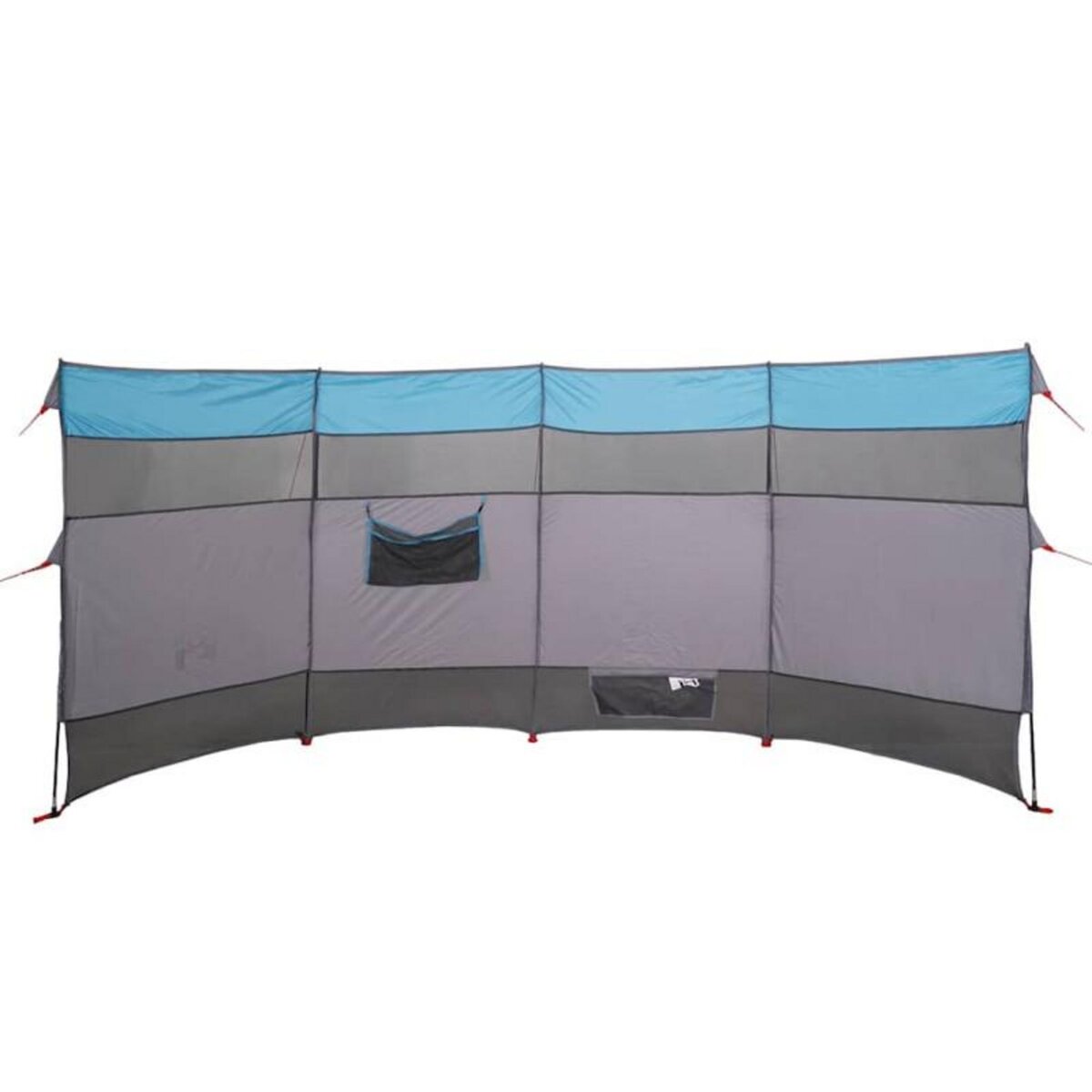 VIDAXL Brise vent de camping bleu 366x152x152 cm imperméable