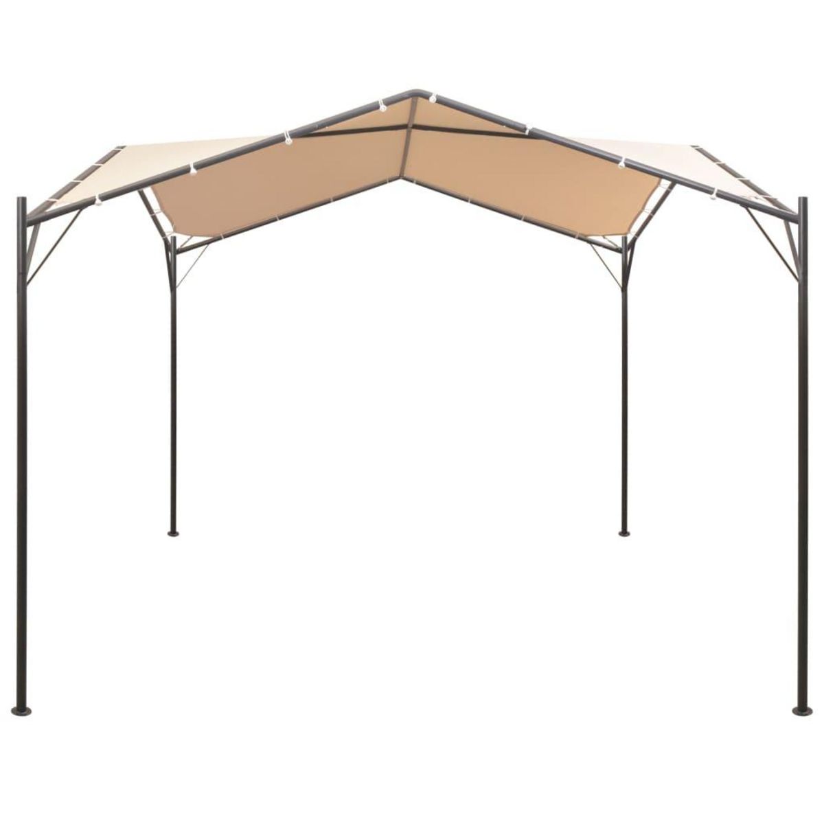 VIDAXL Chapiteau tente 4 x 4 m Beige Acier