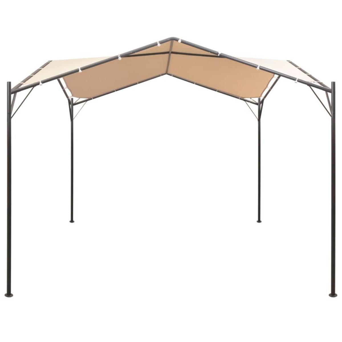 VIDAXL Chapiteau tente 4 x 4 m Beige Acier