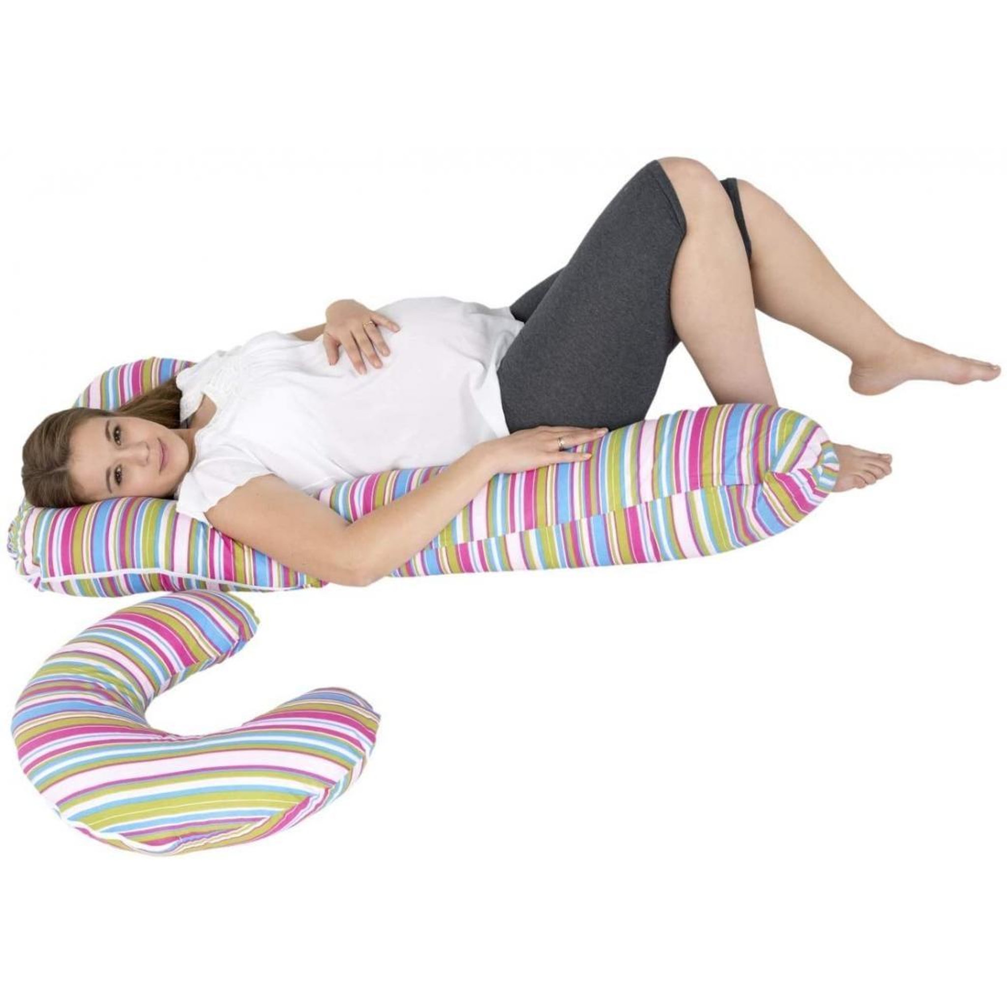VELINDA Ensemble coussins pre/post natal usages multiples confortable bandes du couleur 1