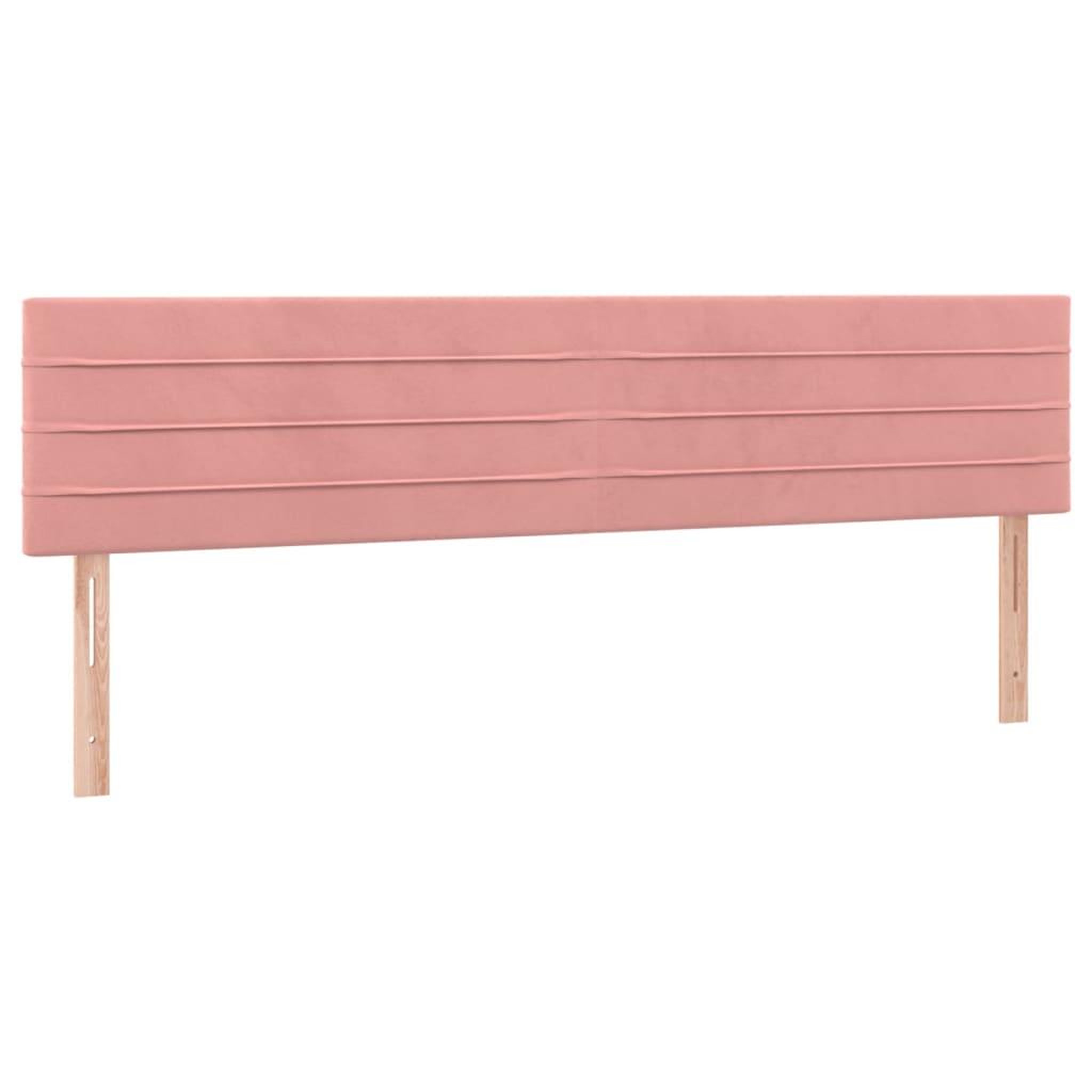 Voir la diapositive 4 : VIDAXL Tete de lit a LED Rose 200x5x78/88 cm Velours
